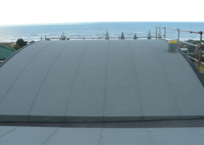 Roof painted in whakatane with view of ohope beach